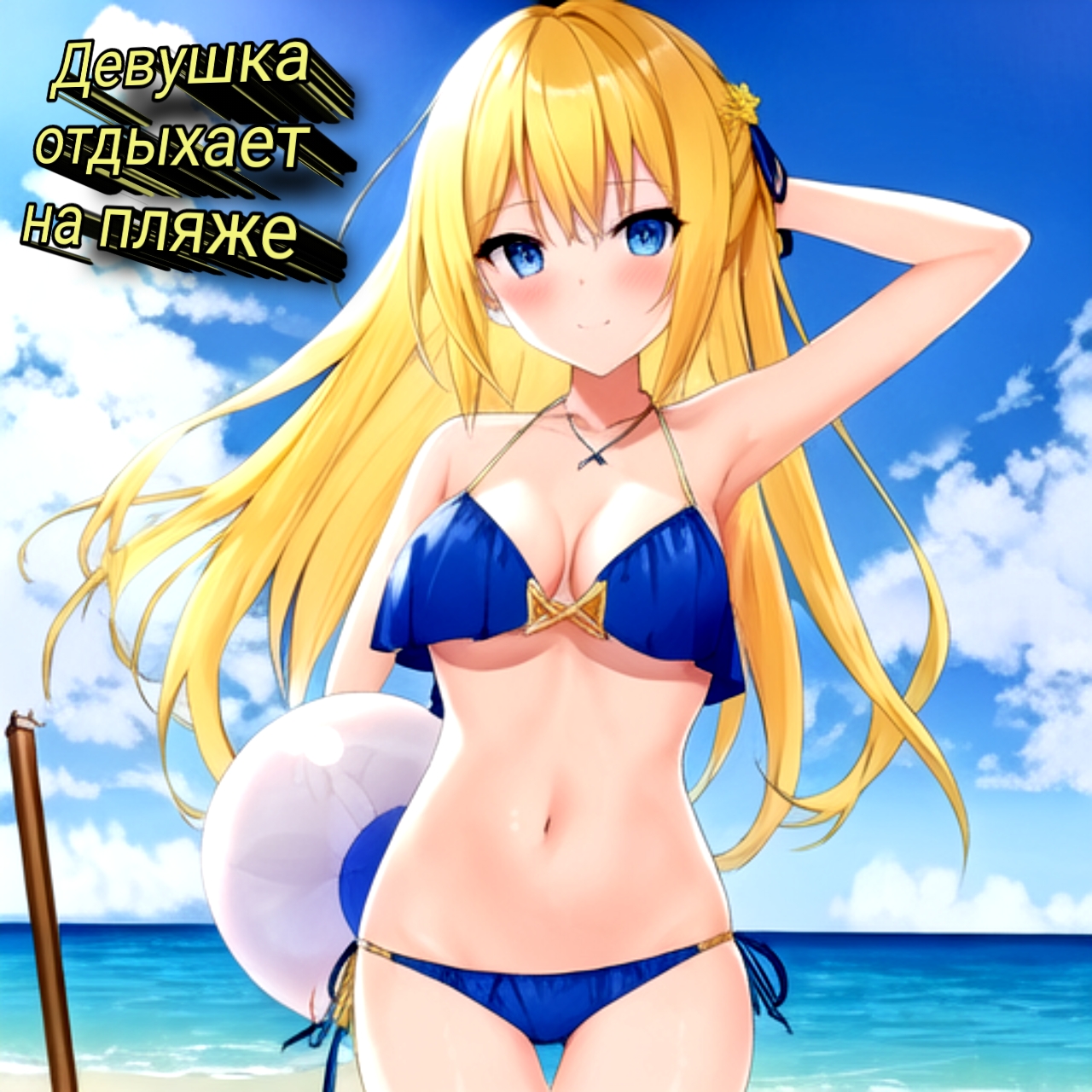 Девушка на пляже